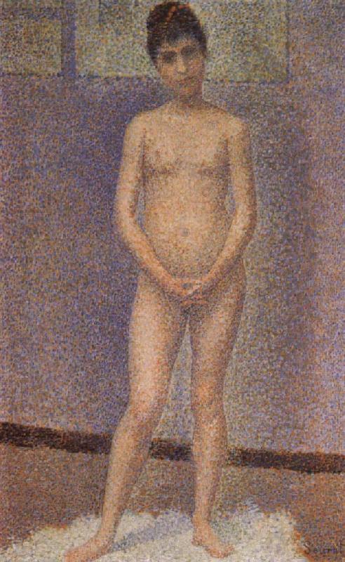 Georges Seurat Standing Female Nude